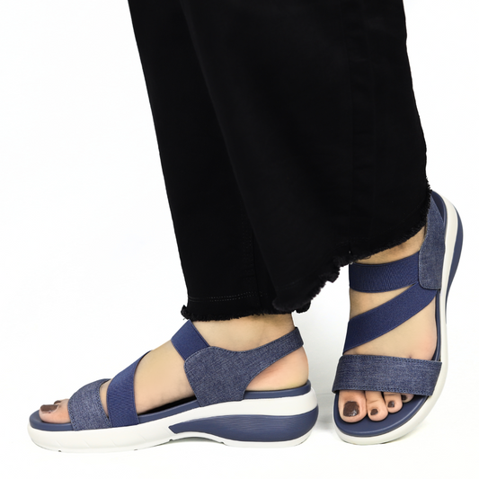 Stylish Blue Strap Sandals