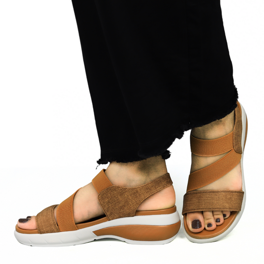 Stylish Tan Strap Sandals