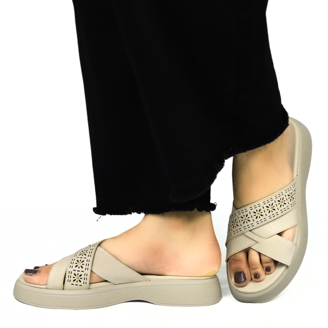 Fawn Women Criss Cross Slippers