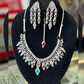 Elegant Multi Color Pure Carat with  Zircon Stone Jewelry Set