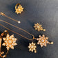 Elegant Gold Plated Zircon Stone Necklace Set
