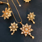 Elegant Gold Plated Zircon Stone Necklace Set