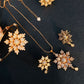 Elegant Gold Plated Zircon Stone Necklace Set