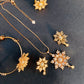 Elegant Gold Plated Zircon Stone Necklace Set