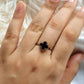 Black Four Clover Ring