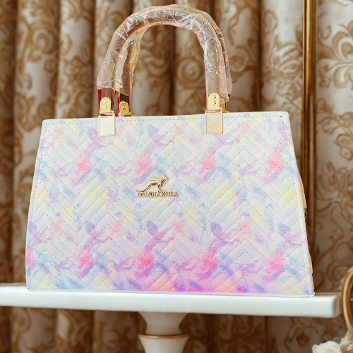 Multicolor Chevron Pattern Hand Bag